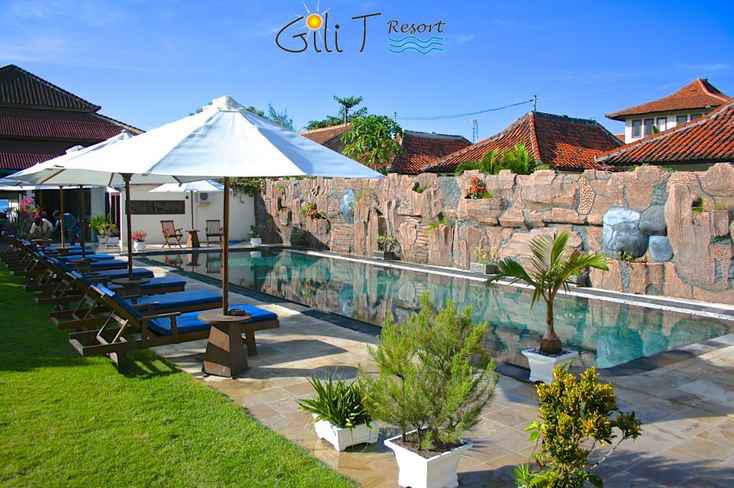 Lombok Real Estate - Beachfront Hotel in Gili Trawanggan for sale by Owner (no agent) / GiliT Resort - Indonesia - Image# 1